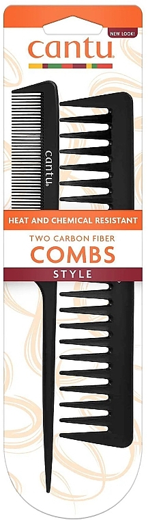 Haarkamm-Set 2 St. - Cantu Carbon Fibre Comb Set — Bild N1