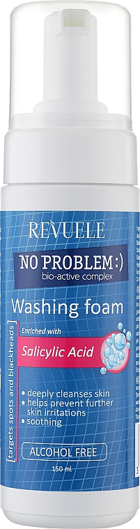 Reinigungsschaum mit Salicylsäure - Revuele No Problem Washing Foam With Salycylic Acid — Bild N1