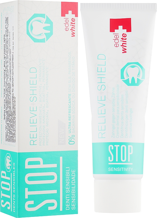 Zahnpasta für empfindliche Zähne - Edel+White Stop Sensitivity Toothpaste — Bild N1