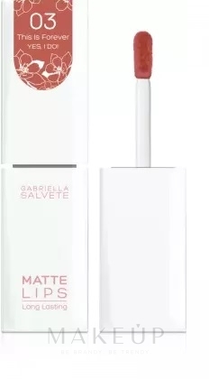 Matter flüssiger Lippenstift - Gabriella Salvete Matte Long Lasting Liquid Lipstick — Bild 03