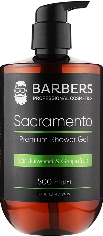 Duschgel - Barbers Sacramento Premium Shower Gel — Bild N1