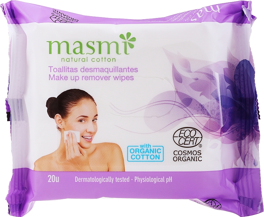 Make-up-Entferner-Tücher - Masmi Natural Cotton