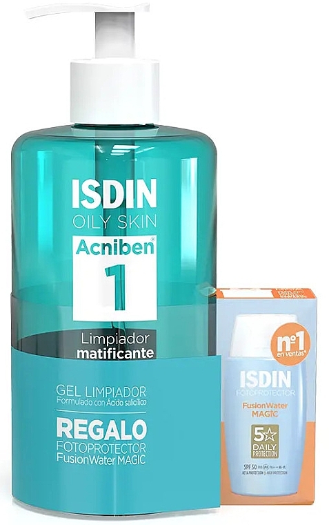 Nagellack-Set - Isdin Acniben (cl/gel/400ml + sun/cr/10ml) — Bild N1