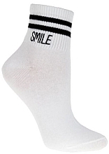 Düfte, Parfümerie und Kosmetik Damensocken mit Stickerei weiß - Moray Smile 