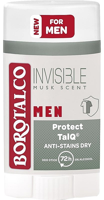 Deostick - Borotalco Men Invisible Musk Scent Deo Stick — Bild N1