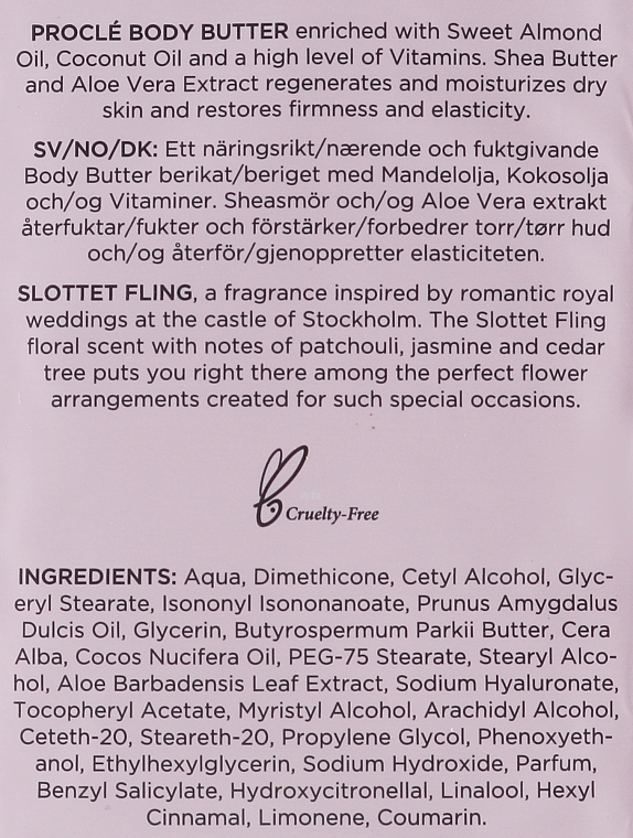 Körperbutter Slottet Fling - Procle Body Butter (Probe)  — Bild N2