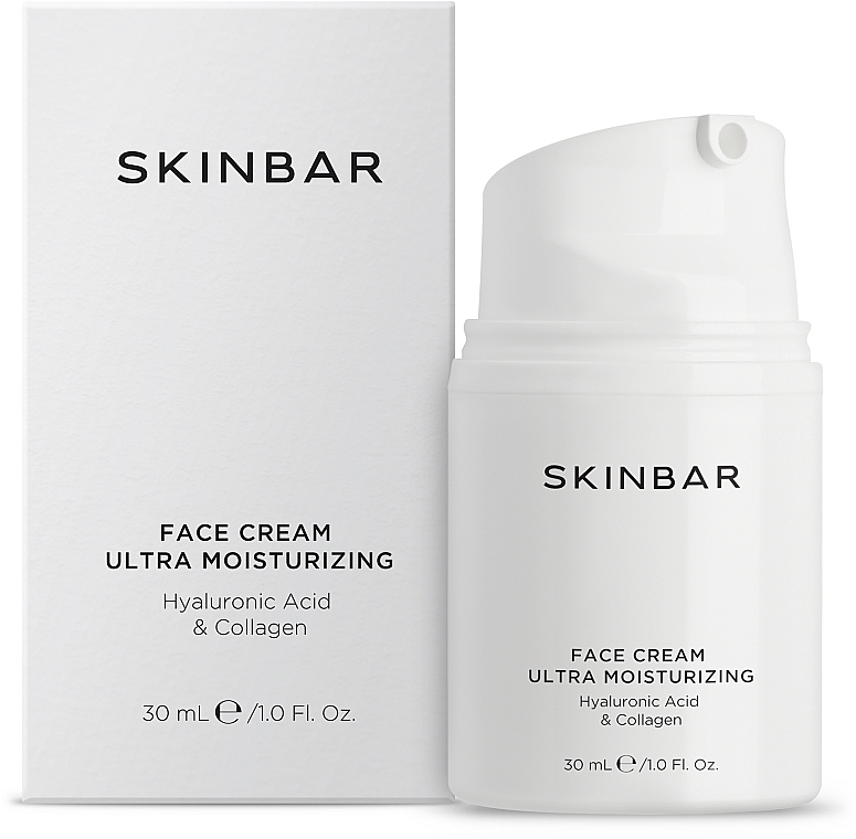 Feuchtigkeitsspendende Gesichtscreme mit Hyaluronsäure und Kollagen - SKINBAR Hyaluronic Acid & Collagen Face Cream — Bild N1