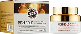 Intensiv pflegende Gesichtscreme auf Basis von Gold-Ionen - Enough Rich Gold Intensive Pro Nourishing Cream — Bild N2