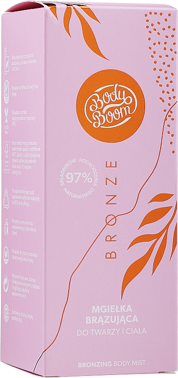 Natürlicher Bräunungsnebel für Gesicht und Körper - Body Boom Bronzing Body Mist — Bild N1