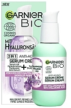 Anti-Aging-Gesichtscremeserum mit Hyaluronsäure - Garnier Bio 2in1 Anti-Age Serum Cream With Hyaluronic Acid — Bild N1