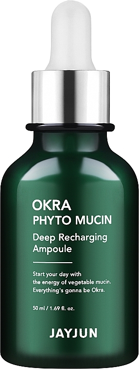 Feuchtigkeitsspendendes Creme-Gel mit Phytomucin - Jayjun Okra Phyto Mucin Deep Recharging Ampoule — Bild N1