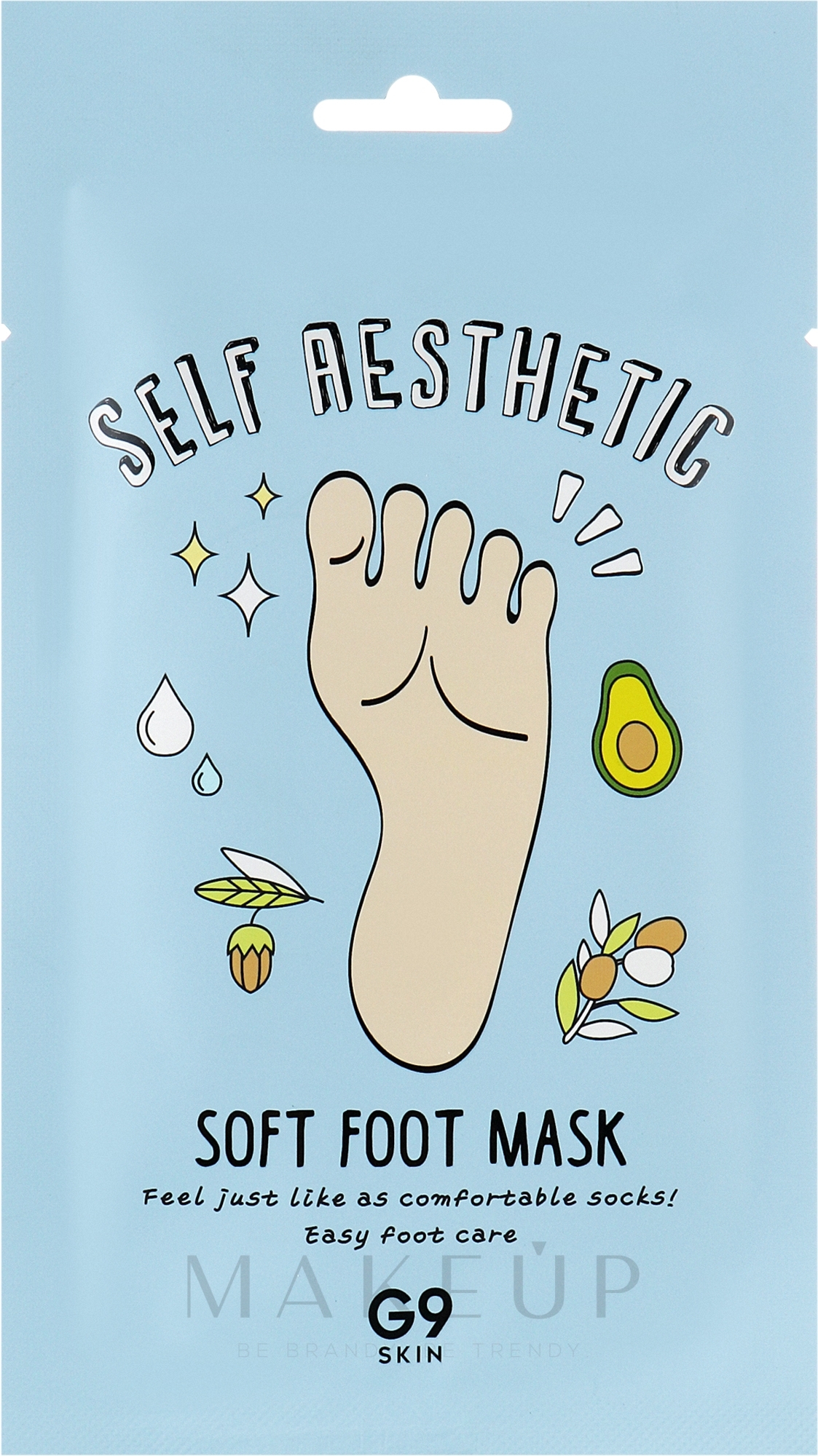 Pflegende Fußmaske in Socken - G9Skin Self Aesthetic Soft Foot Mask — Bild 12 ml