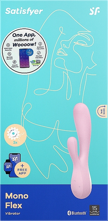 Hase-Vibrator für Frauen rosa - Satisfyer Mono Flex Pink — Bild N1