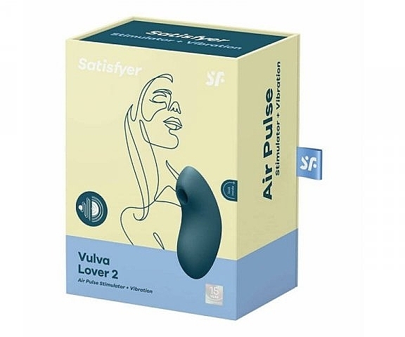 Vakuum-Klitoris-Stimulator türkis - Satisfyer Air Pulse Vulva Lover 2 Stimulator + Vibration  — Bild N1