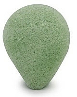 Konjac-Schwamm für das Gesicht mit grünem Tee in Tropfenform - Bebevisa Konjac Sponge — Bild N1