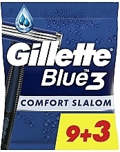  Einweg-Rasierer-Set, 12 St. - Gillette Blue 3 Comfort Slalom — Bild N2