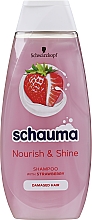 Düfte, Parfümerie und Kosmetik Shampoo für geschädigtes Haar mit Erdbeerextrakt und Mandelöl - Schauma Nourish & Shine Strawberry Shampoo