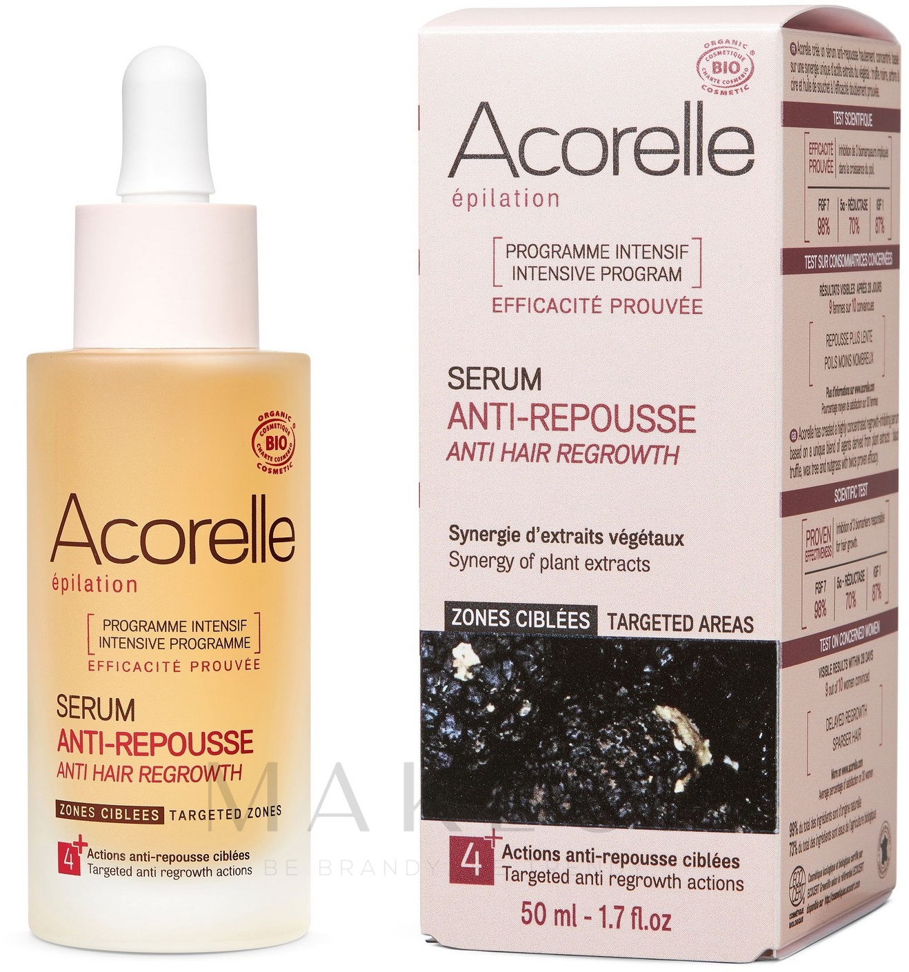 Anti-Haarwuchs Serum mit Trüffelextrakt - Acorelle Anti Hair Regrowth Inhibitor Serum — Bild 50 ml