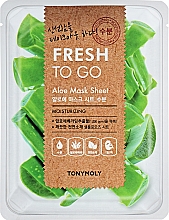 Düfte, Parfümerie und Kosmetik Feuchtigkeitsspendende und erfrischende Tuchmaske für das Gesicht mit Aloe - Tony Moly Fresh To Go Mask Sheet Aloe
