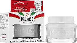 Pre Shave Creme gegen irritierte Haut mit grünem Tee und Haferflocken - Proraso White Pre Shaving Cream — Bild N2