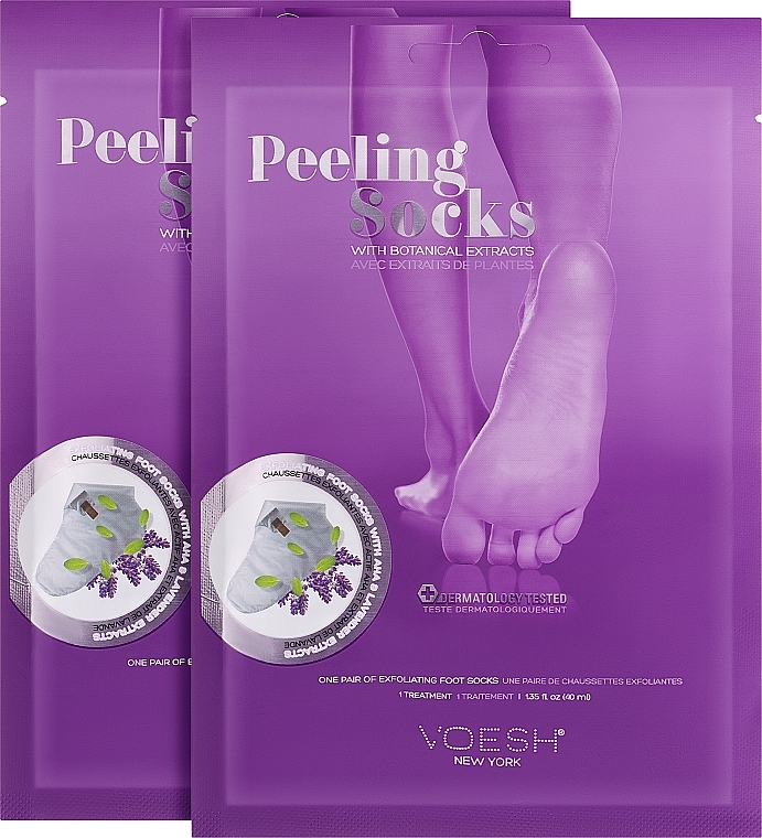 Fußsocken mit Peeling-Effekt - Voesh Peeling Socks Duo — Bild N2