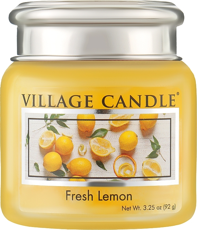 Duftkerze im Glas frische Zitrone - Village Candle Fresh Lemon — Bild N1