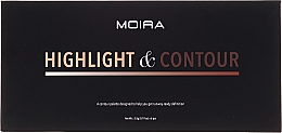Highlighter- und Konturierpalette - Moira Highlight & Contour Palette — Bild N2