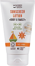 Sonnenschützende Körper- und Gesichtslotion für Babys und Erwachsene SPF 30 - Wooden Spoon Baby & Family Milk SPF30 — Bild N2