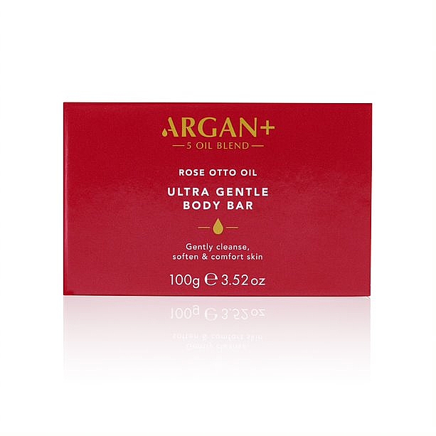 Beruhigende Seife mit Rosenöl und Aloeextrakt - Argan+ Rose Otto Oil Soothing Soap Bar — Bild N1