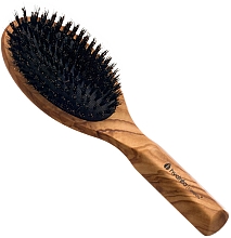 Haarbürste aus Olivenholz - Hydrea London Olive Wood Hair Brush With Boar Bristle — Bild N1