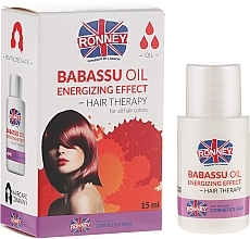 Babassuöl für das Haar - Ronney Professional Babassu Oil Energizing Effect Hair Therapy  — Bild N1