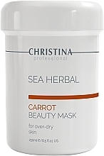 Düfte, Parfümerie und Kosmetik Schönheitsmaske Karotte für extrem trockene Haut - Christina Sea Herbal Beauty Mask Carrot