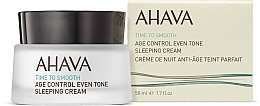 Ausgleichende Anti-Aging Nachtcreme - Ahava Age Control Even Tone Sleeping Cream  — Bild N2