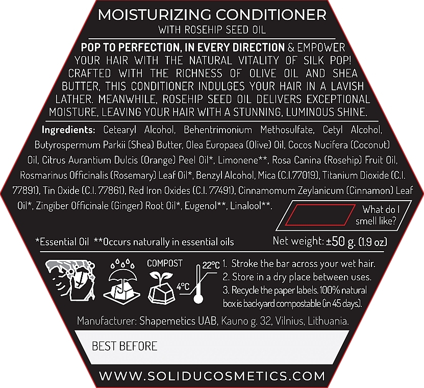 Fester Conditioner - Solidu Silk Pop Conditioner Bar  — Bild N4