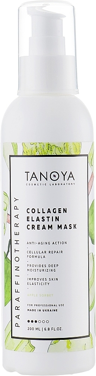 Creme-Maske Kollagen-Elastin Apfelsorbet - Tanoya Parafinoterapia