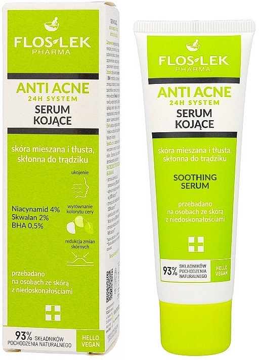 Beruhigendes Gesichtsserum - Floslek Anti Acne 24H System Soothing Serum — Bild N1