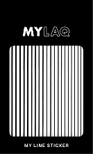 Düfte, Parfümerie und Kosmetik Nagelsticker schwarz - MylaQ My Black Line Sticker