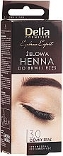 Düfte, Parfümerie und Kosmetik Augenbrauenfarbe-Gel dunkelbraun - Delia Eyebrow Tint Gel ProColor 3.0 Dark Brown