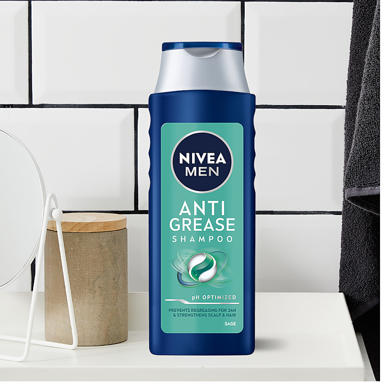 Shampoo für fettiges Haar mit Salbei - Nivea Men Anti Grease Shampoo — Bild N4