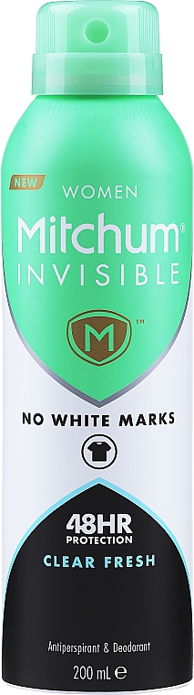 Deospray Antitranspirant - Mitchum Invisible Women 48HR Protection Clear Fresh Antiperspirant & Deodorant — Bild N1