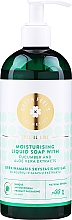 Düfte, Parfümerie und Kosmetik Feuchtigkeitsspendende Flüssigseife mit Aloe- und Gurkenextrakt - Green Feel's Liquid Soap With Cucumber And Aloe Vera Extracts