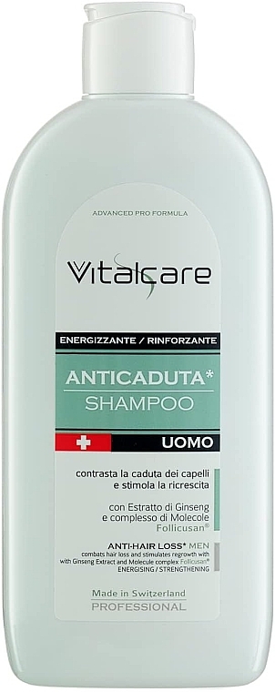 Shampoo gegen Haarausfall - Vitalcare Professional Made In Swiss Anti-Hair Loss Men Shampoo — Bild N1