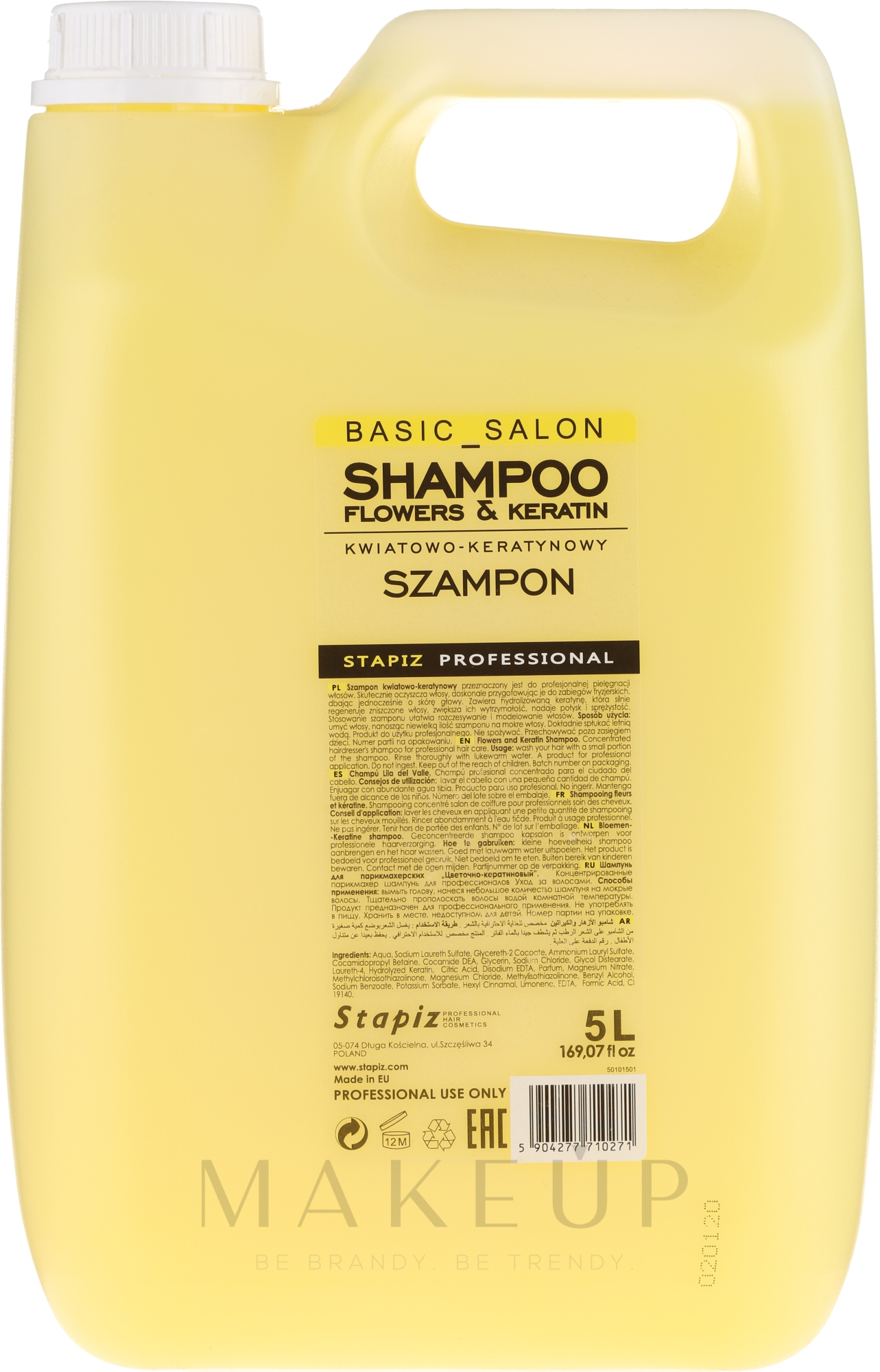 Shampoo "Blumen & Keratin" - Stapiz Basic Salon Shampoo Flowers&Keratin — Bild 1000 ml