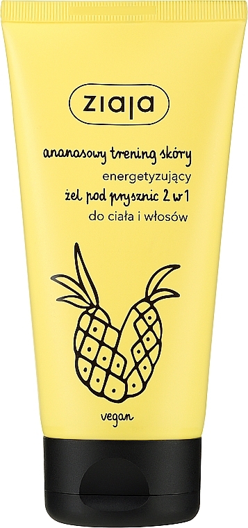 2in1 Energetisierendes Shampoo und Duschgel mit Ananasduft - Ziaja Pineapple Shower Gel 2in1 — Bild N1