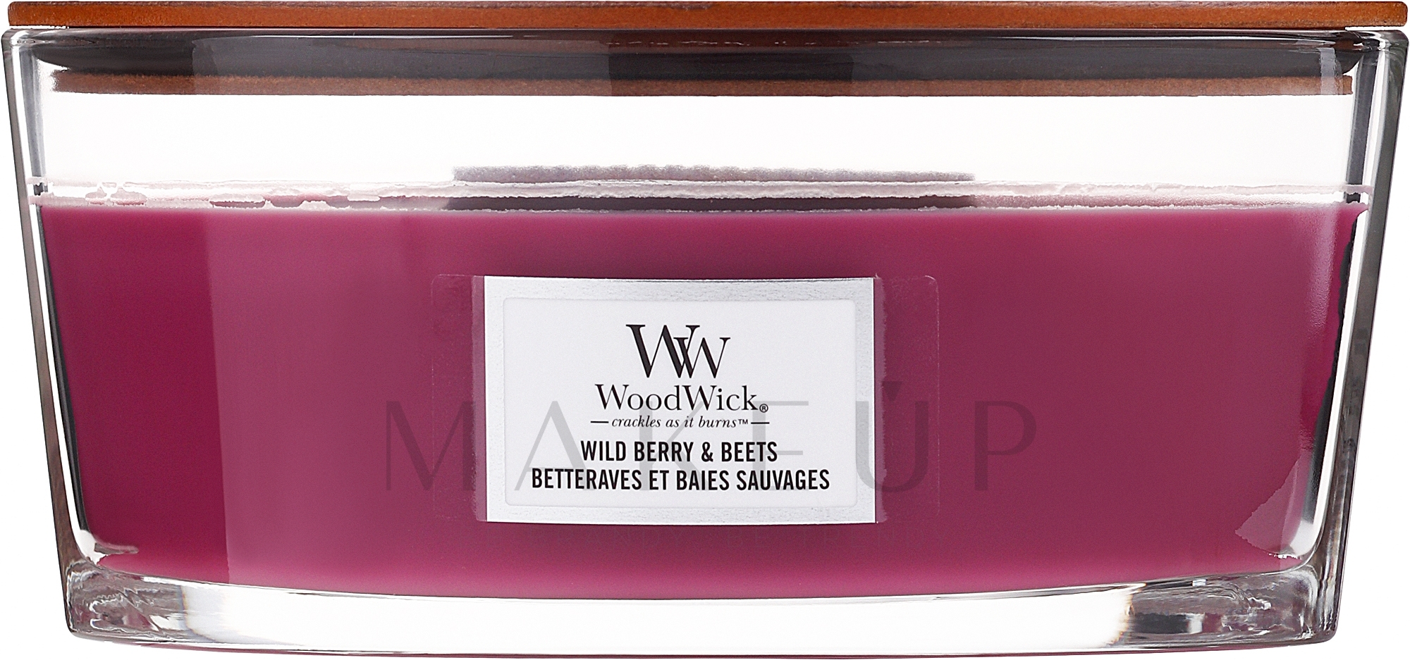 Duftkerze im Glas - Woodwick Ellipse Candle Wild Berry & Beets — Bild 453.6 g