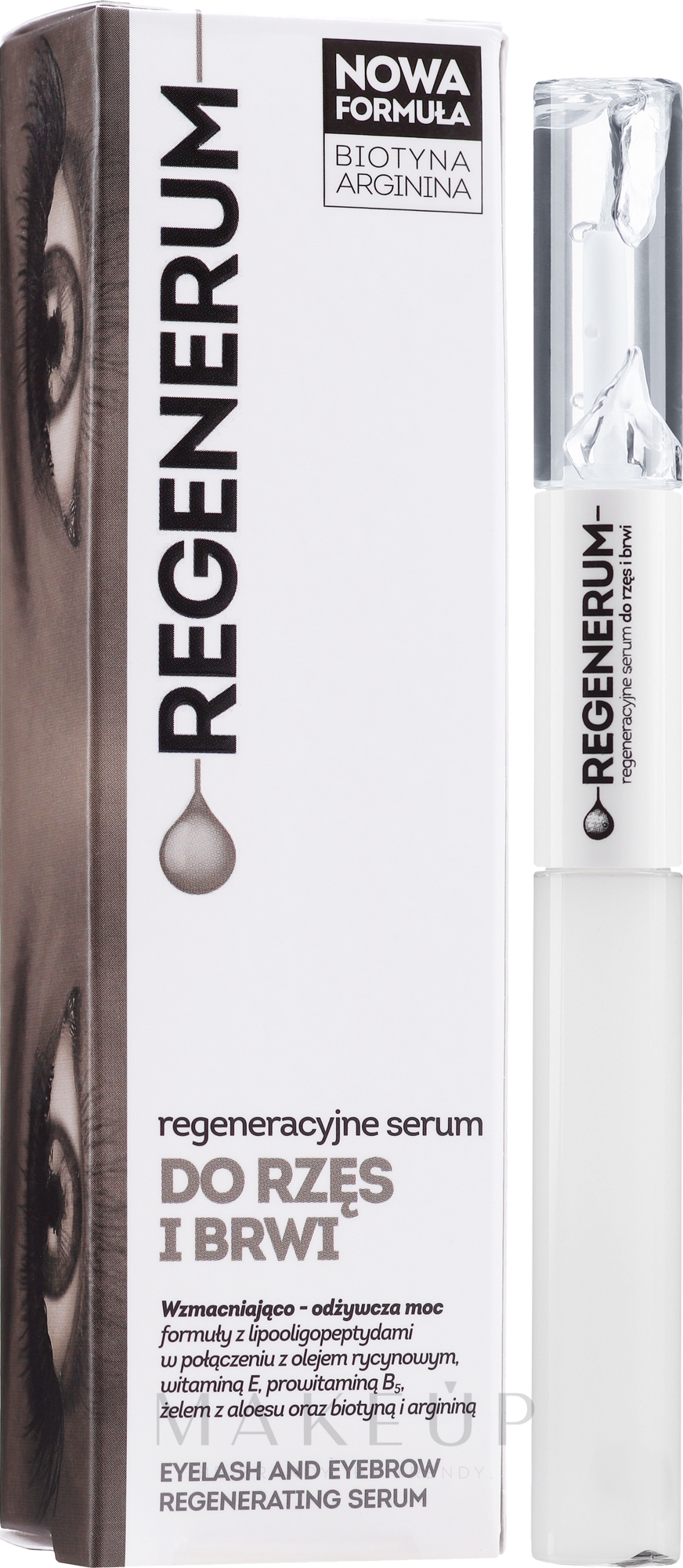 Regenerierendes Serum für Wimpern und Augenbrauen - Aflofarm Regenerum Serum — Foto 11 ml