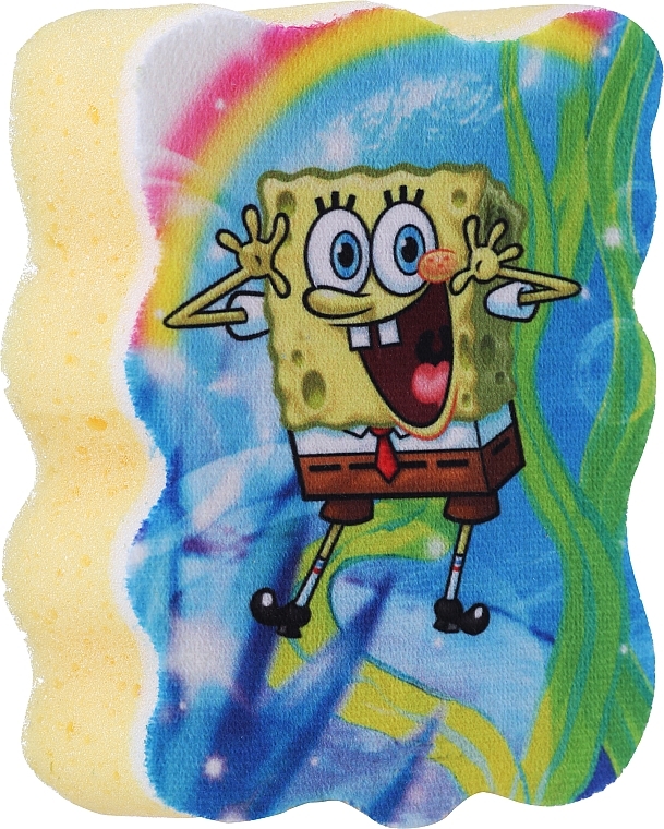 Kinder-Badeschwamm SpongeBob blau-gelb - Suavipiel Sponge Bob Bath Sponge