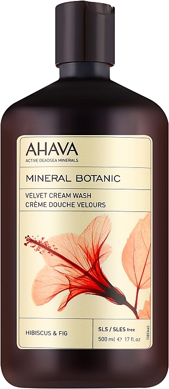 Duschcreme mit Hibiskus und Feigen für sehr trockene Haut - Ahava Mineral Botanic Velvet Cream Wash Hibiscus & Fig