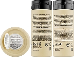 Regenerierendes Pflegeset für trockenes oder geschädigtes Haar - Lakme Teknia Deep Care (Shampoo 100ml + Conditioner 100ml + Haarmaske 50ml) — Bild N3