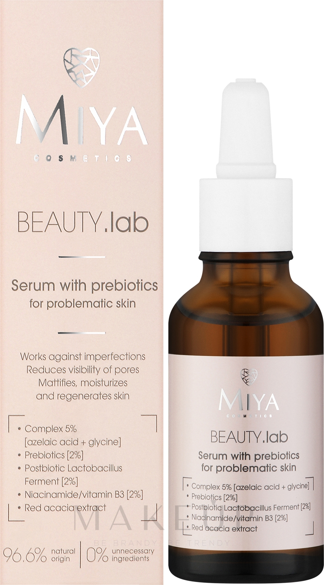 Serum mit Präbiotika für Problemhaut - Miya Cosmetics Beauty Lab Serum With Prebiotics For Problem Skin — Bild 30 ml